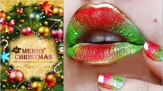 Lipstick Tutorial Compilation 2021 🎄✨Simple Festive Lip Art - Part #131