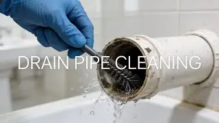 Pvc Drainage Pipe cleaning 🫧 | Basin Drainage cleaning #plumbing 