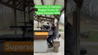 Rugged Oculus 22 sound clip Subsonic vs supersonic. Ruger Precision 22lr bolt action