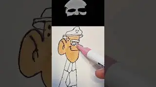 Drawing Sheriff Blubs from Gravity Falls! 👮&zwj;♂️✨