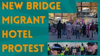 New Bridge Migrant hotel, Newcastle Upon Tyne, England - protest