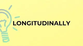 What is the meaning of the word LONGITUDINALLY?