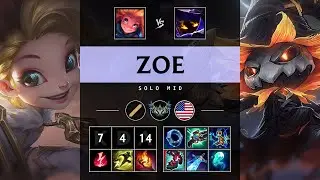 Zoe Mid vs Veigar - NA Challenger Patch 25.21