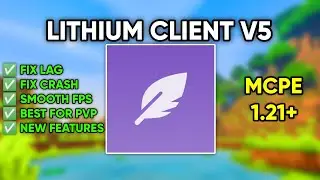 Lithium Client V5 for Minecraft PE 1.21+ (Best FPS Booster) 🔥