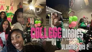 COLLEGE DIARIES ⊹˚ | GA Southern AKA Probate 2025 [ VLOGMAS DAY 2 ]