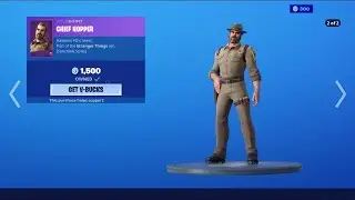 The Hat Style For Chief Hopper Skin! (Fortnite X Stranger Things)