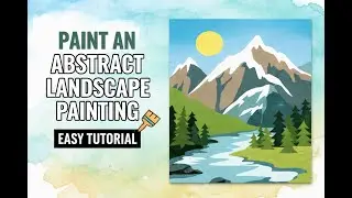 Abstract Landscape painting for Beginners #art #artideas #artistpainting