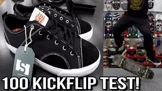 State Footwear Harlem Skate Shoes Wear Test - 100 Kickflips