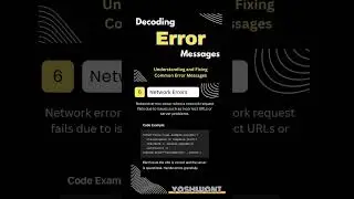 Part 6: Decoding Network Errors in JavaScript | #CodingTips #JS #Programming #debuggingtips ✨️🔥