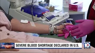 American Red Cross declares 'severe blood shortage'