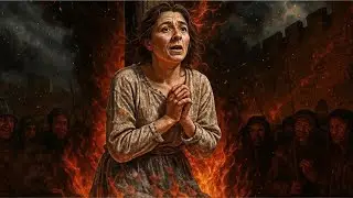 The execution of Joan of Arc as she was tortured in front of 5,000 people