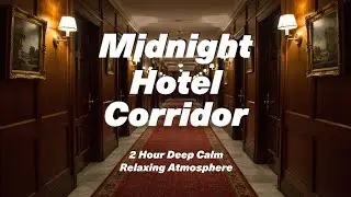 🛎️ 🧳 Midnight Hotel Corridor | 2 Hour Deep Calm | Relaxing Atmosphere 🧳  🛎️