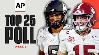 College Football AP Poll Week 6: Oregon at No. 2, Ole Miss up big after LSU win, Bama into Top 10