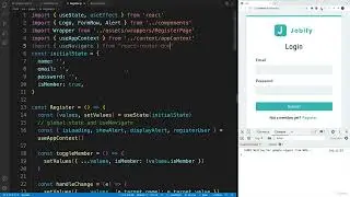 MERN Stack Course - MongoDB, Express, React and NodeJS|17 - Register User FE|006 Navigate
