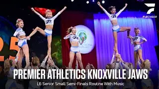 Premier Athletics Knoxville JAWS - L6 Senior Small Semifinals With Music - Cheer Worlds 2025