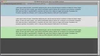 Full Width Background with Fixed Width Content (CSS)  2019