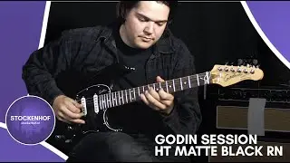 Godin Session HT Matte Black RN - Electric Guitar (SOUND DEMO)