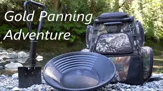 First gold ,First time gold panning/ Wild camping, Backroads, Cooking