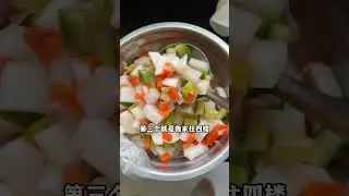 Cleaning several times a day cutting meat cutting vegetables washing buckets climbing