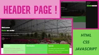 Header page + Loading animation (without Bootstrap) !