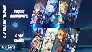 Spiral Abyss 5.2 with 4 Star weapon!! - Keqing Ororon Taser & Cyno chaos | Genshin Impact
