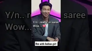 Rm and you are invited to an Indian wedding and decided to wear a saree. saw rm reaction 😍😊