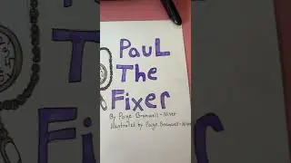 Making my own children&rsquo;s book for the first time. Front page. Sorry for not posting for a bit