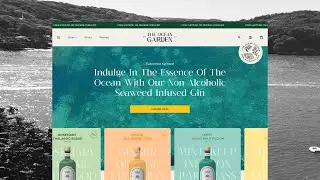 The Ocean Garden - Gin Startup (Brand Design & Website Development) - Onomy Studio Design Portfolio