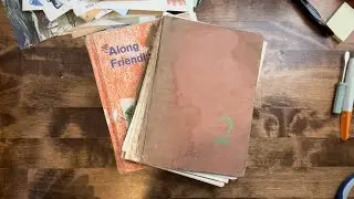 A little work in my craft room | organizing papers | Harvesting from old books