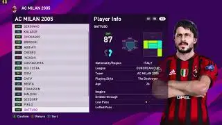 eFootball PES 2020 - AC Milan 2005
