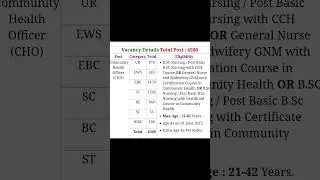 State Health Society Bihar SHSB Recruitment 2025 #rojgaar #job