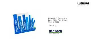 Paper NHS Prescription Bag 216 x 76 51mm Case of 1500 P2