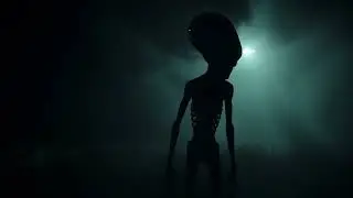 Foggy Night Encounter: Unexplained Alien Silhouette