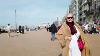 Long Walking In Ostend Beach To Harbour / West Flanders, Belgium #summertime #vlog #part4