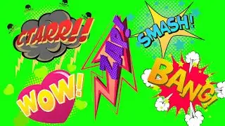 Comic Bubble pack 1-Motions green screen effects - chroma key - animations - Effects - VideoHD1080