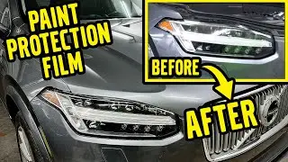 SPA Volvo XC90, Headlight Restoration with Paint Protection Film