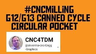 CIRCULAR POCKET #cncmilling #cnc  G12/G13 canned cycle  HAAS & Fanuc Control , work zero point ,