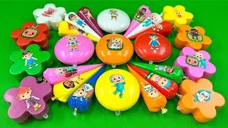 Looking Inside Shiny Rainbow Slime to Find Cocomelon and Friends