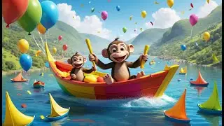 Monkey&rsquo;s Banana Boat Parade | Fun Monkey Cartoon for Kids | Silly Animal Adventure