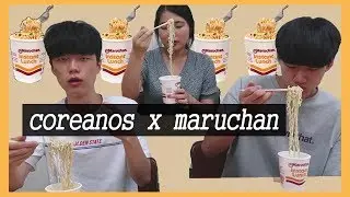 EXTRANJEROS prueban MARUCHAN por 1era vez??!!│coreanita