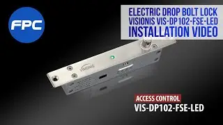 How to Install the Electric Drop Bolt Lock (Deadbolt) VIS-DP102-FSE-LED to a Door Frame
