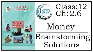 Brainstorming Solutions of Chapter 2.6 Money | English Yuvakbharti | Maharashtra State Board
