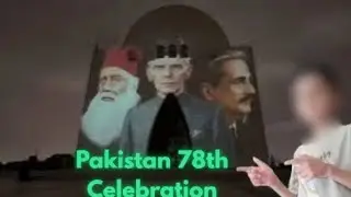 Laser light show at Mazar e Quaid on 78th Celebration Pakistan Independence Day 2025