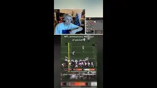 xQc Reacts to NFL Announcers get WAY Out of Pocket  |  #shorts