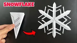 How to Make a Snowflake out of Paper for Beginners 🤩