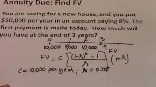 22  Find Future Value (FV) for the Annuity Due using the Formula