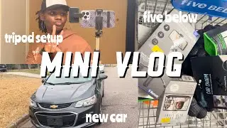 MINI VLOG| store runs, five below, new car, tripod setup