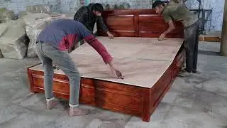 king size mango wooden box bed
