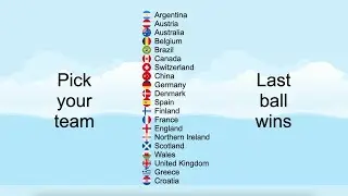 Marble Elimination Race - 20 Countries