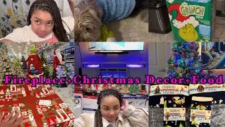 New Fireplace+Christmas Prep/Decor+Food